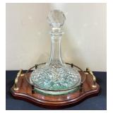 Vintage Decanter & Serving Tray