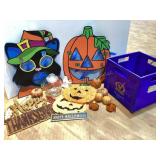 Crate of Halloween Decor