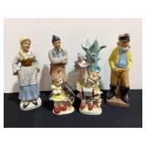 Japan Figurines & Sailor Lotion Bottle, empty