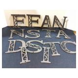 14 Cast Iron Letters, 4 1/2" tall