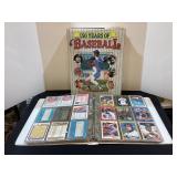 Hardcover Baseball Book & Binder of Mixed Cards