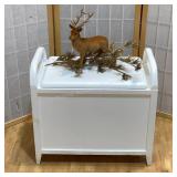 Wood Bench & Decor