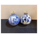 Two Delft Ornaments