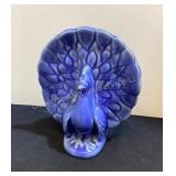 Vintage Pottery Peacock Wall Pocket / Planter