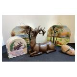 Wall Vases, New coasters, deer figurine &