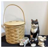 Basket, Japan figurines & More