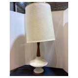 MCM Wood & Ceramic  28" Lamp