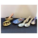 Brass Singing Bowl & Oriental Decor