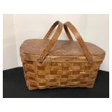 Vintage Picnic Basket & Contents
