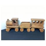 Wood Train, 24" total length