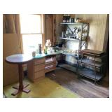 Upstairs corner cleanout