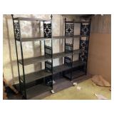 MCM metal shelving unit, 72x62x12"