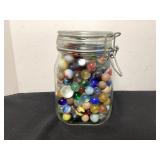 Jar of Vintage Marbles