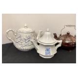 3  Vintage Teapots
