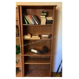 Bookshelf with contents