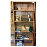 Bookshelf and contents