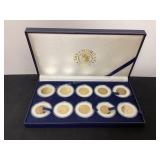 2003-04 10 Statehood Quarter Dollars, 24 karat