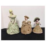 Vintage Figurines, Dresden Lace, need cleaning
