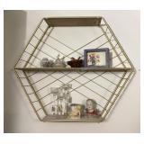 Wall Shelf & Contents, 27x23 1/2x5 3/4"