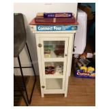 Cabinet & Games, 15x12x36" tall