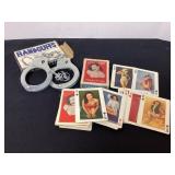 Vintage Art Studies Playing Cards & Handcuffs