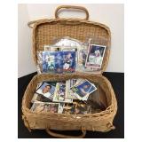 Basket of Sports Cards