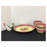 Large Rooster Platter, 4. Owls & Chicken Decor