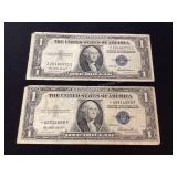 1935E&F $1 Silver Certificates