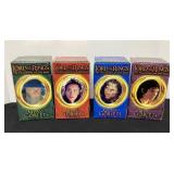 4 Lord of the Rings Glass Goblets