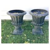 Large fiberglass planters, 23x31"