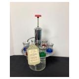 Vintage United Rotary Liquor Dispenser & 6 Shot