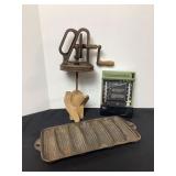 Cast Iron Corn Bread Pan, Dandy Butter Churn Top