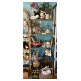 Metal Display Shelf & Contents