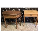 Atwater Kent Radio table & Singer sewing machine.