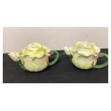 Cosmos Bisque Mini Flower Teapots