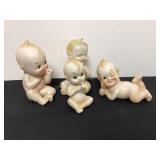 4 Bisque Kewpie Figurines