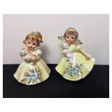 Vintage Lefton Girl Figurines