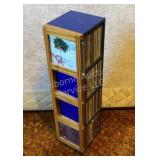 Rotating CD tower & contents, 24" tall