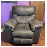 Electric Brown Suede Like Recliner