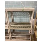 Plastic Shelving Unit, 36x24x54" tall