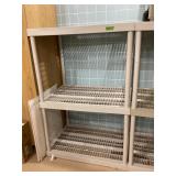 Plastic Shelving Unit, 36x24x54" tall