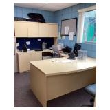 U shaped office desk & chair