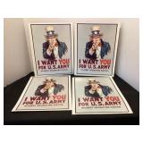 4 1968 Cardboard recruitment posters, 11x14"