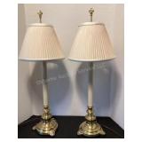 29 1/2" tall lamps with finials