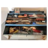 Union super steel metal tool box & contents