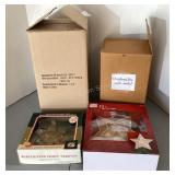 Dept 56 Christmas tree, metal tree & lighted stars