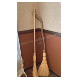 2 Handmade Brooms