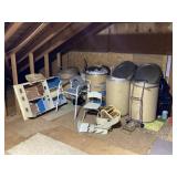 Storage clean out; Fiber packs with lids and more