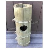 Old wood pipe, tongue & groove, measures