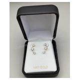 14k gold ear climber post earrings